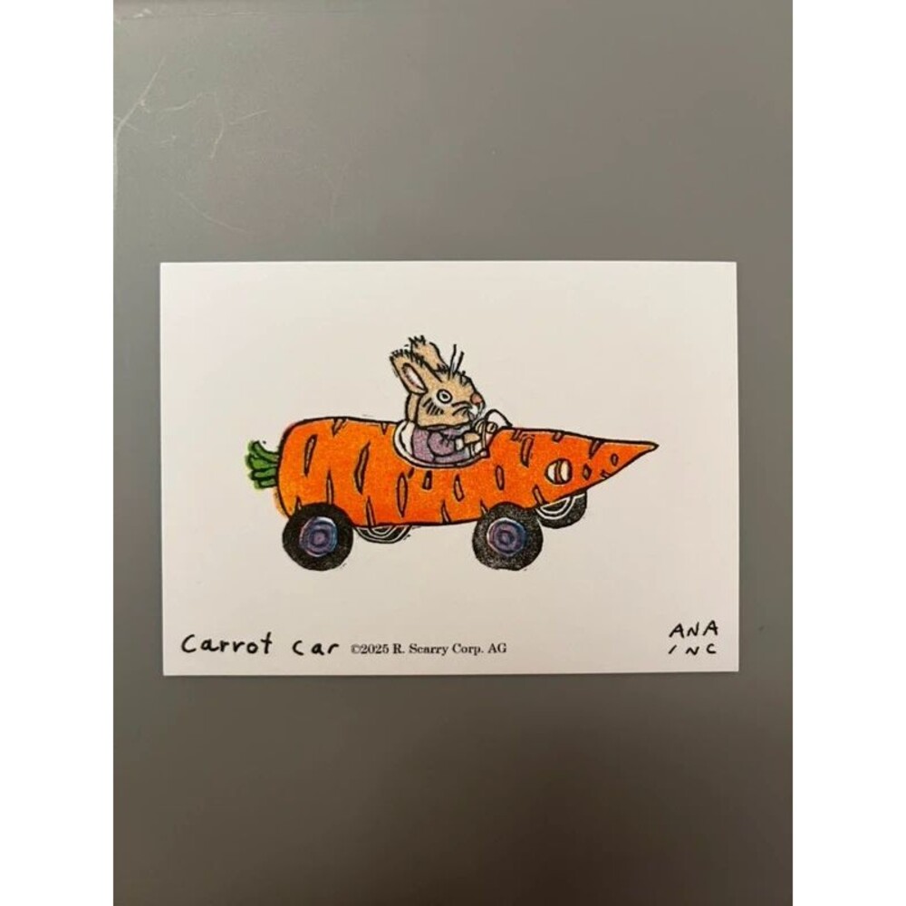 Ana Inciardi Mini Print Richard Scarry Carrot Car